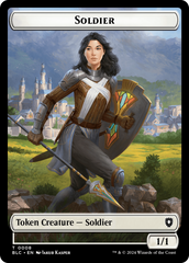 Human // Soldier Double-Sided Token [Bloomburrow Commander Tokens] | Event Horizon Hobbies CA