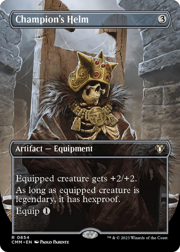 Champion's Helm (Borderless Alternate Art) [Commander Masters] | Event Horizon Hobbies CA