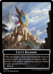 City's Blessing // Pirate (0005) Double-Sided Token [The Lost Caverns of Ixalan Commander Tokens] | Event Horizon Hobbies CA