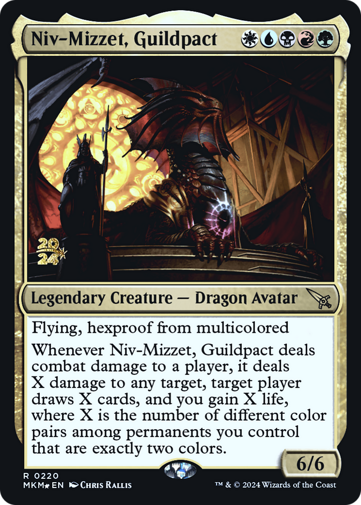 Niv-Mizzet, Guildpact [Murders at Karlov Manor Prerelease Promos] | Event Horizon Hobbies CA