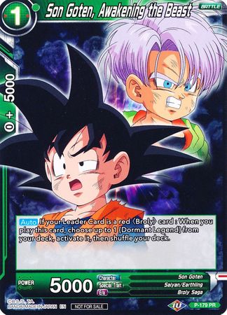 Son Goten, Awakening the Beast (P-179) [Promotion Cards] | Event Horizon Hobbies CA