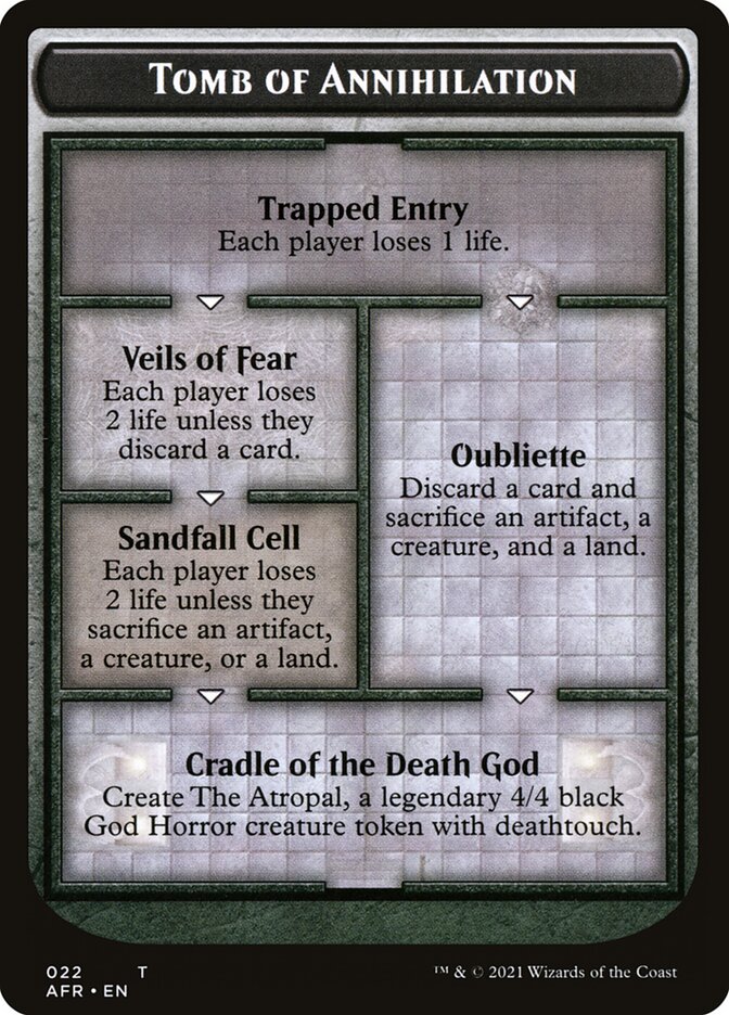 Tomb of Annihilation Token (Oversized) [Oversize Cards] | Event Horizon Hobbies CA