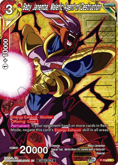 Baby Janemba, Malefic Agent of Destruction (Winner Stamped) (P-354) [Tournament Promotion Cards] | Event Horizon Hobbies CA