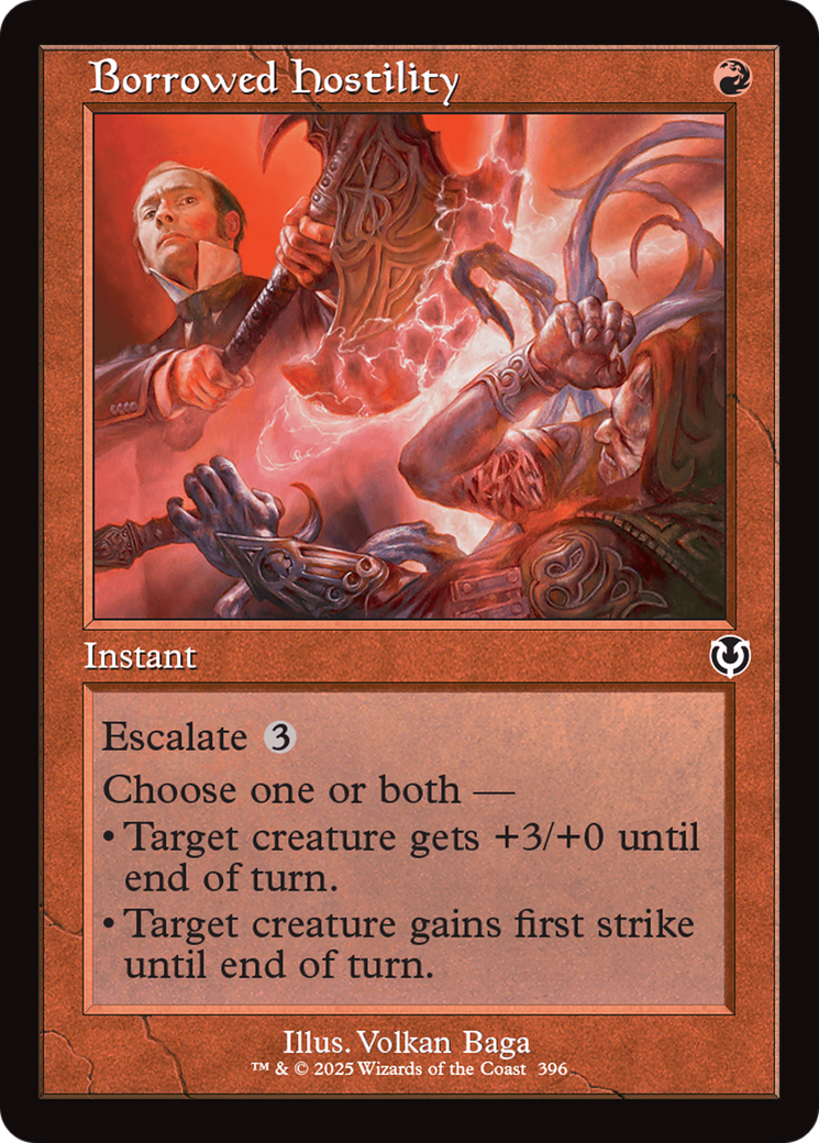 Borrowed Hostility (Retro Frame) [Innistrad Remastered] | Event Horizon Hobbies CA