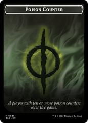 Rabbit // Poison Counter Double-Sided Token [Bloomburrow Commander Tokens] | Event Horizon Hobbies CA