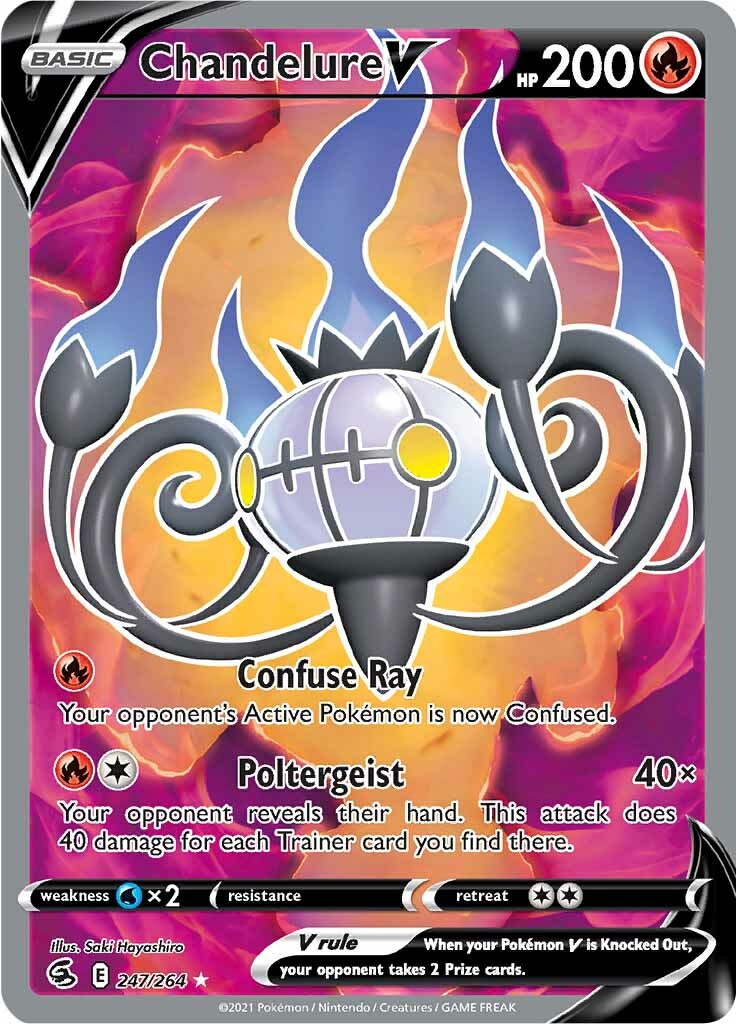 Chandelure V (247/264) [Sword & Shield: Fusion Strike] | Event Horizon Hobbies CA