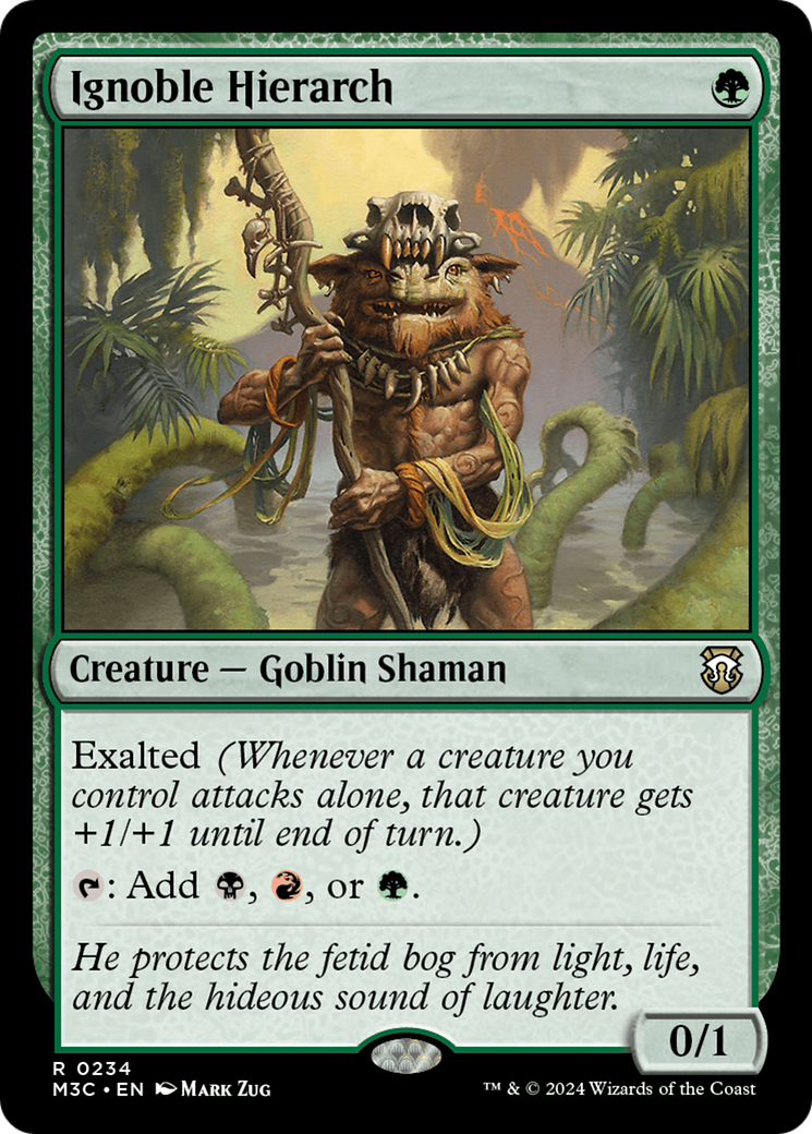 Ignoble Hierarch (Ripple Foil) [Modern Horizons 3 Commander] | Event Horizon Hobbies CA