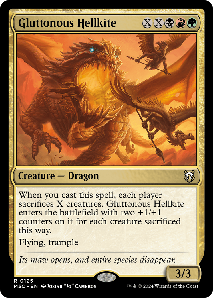 Gluttonous Hellkite [Modern Horizons 3 Commander] | Event Horizon Hobbies CA