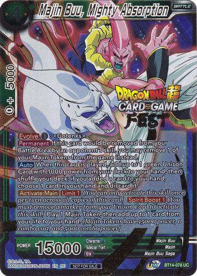 Majin Buu, Mighty Absorption (Card Game Fest 2022) (BT14-078) [Tournament Promotion Cards] | Event Horizon Hobbies CA