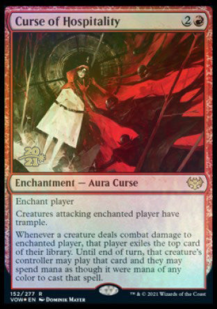 Curse of Hospitality [Innistrad: Crimson Vow Prerelease Promos] | Event Horizon Hobbies CA