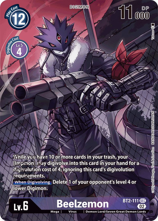 Beelzemon [BT2-111] (Alternate Art) [Starter Deck: Beelzemon Advanced Deck Set] | Event Horizon Hobbies CA