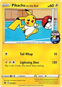 Pikachu on the Ball (001/005) [Miscellaneous Cards] | Event Horizon Hobbies CA