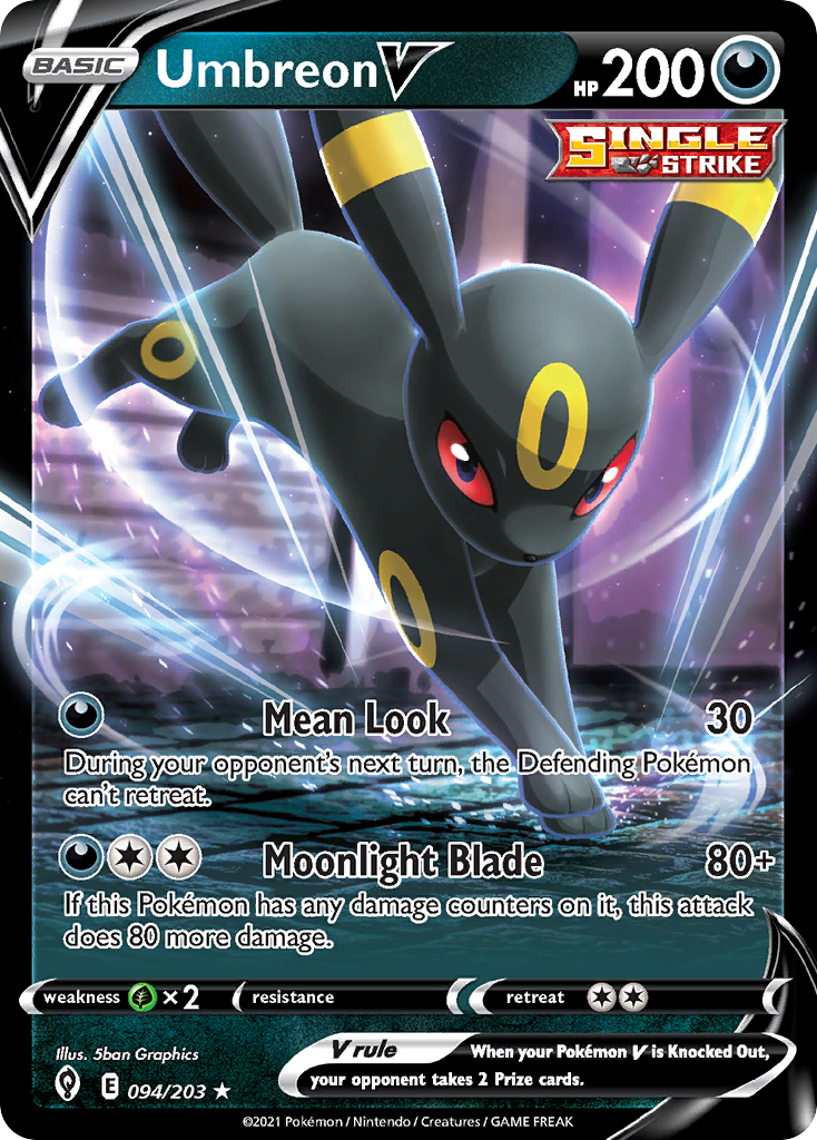 Umbreon V (094/203) (Intro Deck) [Sword & Shield: Evolving Skies] | Event Horizon Hobbies CA