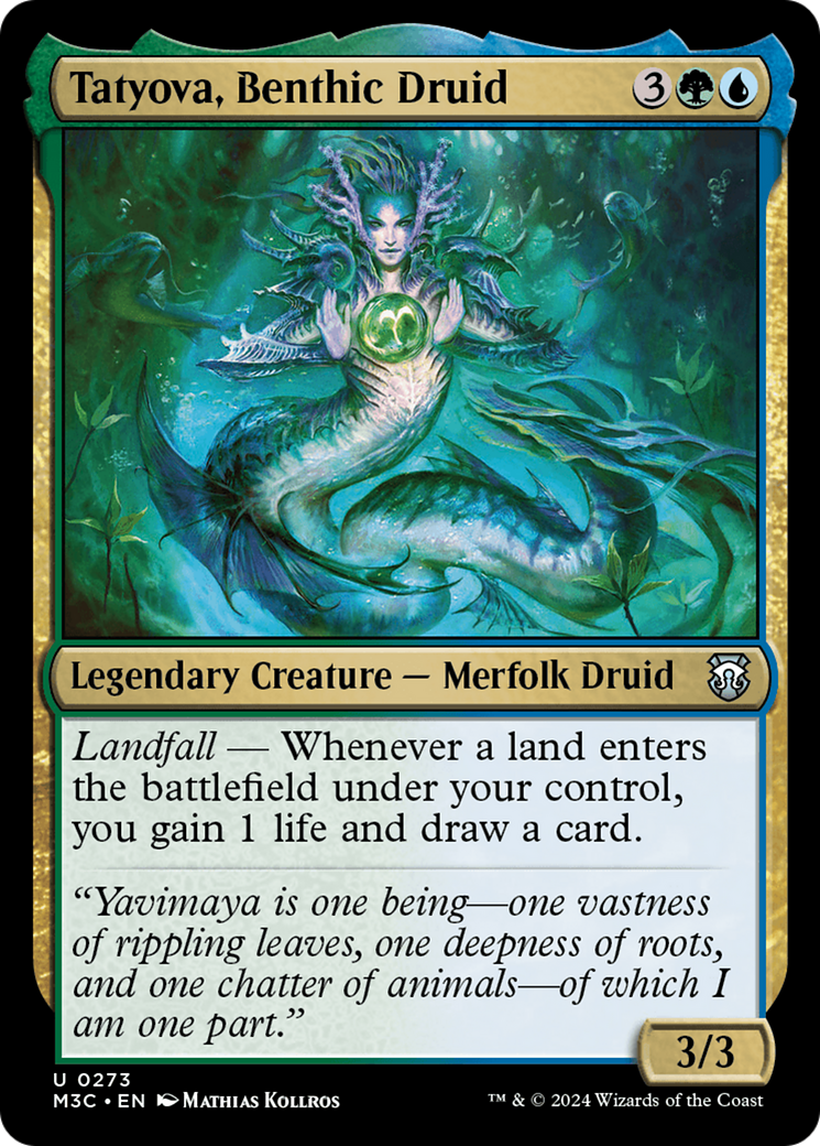 Tatyova, Benthic Druid (Ripple Foil) [Modern Horizons 3 Commander] | Event Horizon Hobbies CA