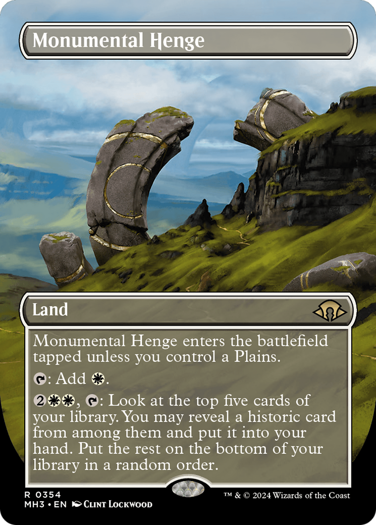 Monumental Henge (Borderless) [Modern Horizons 3] | Event Horizon Hobbies CA