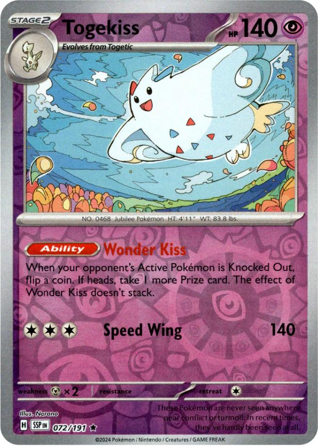 Togekiss (072/191) [Scarlet & Violet: Surging Sparks] | Event Horizon Hobbies CA