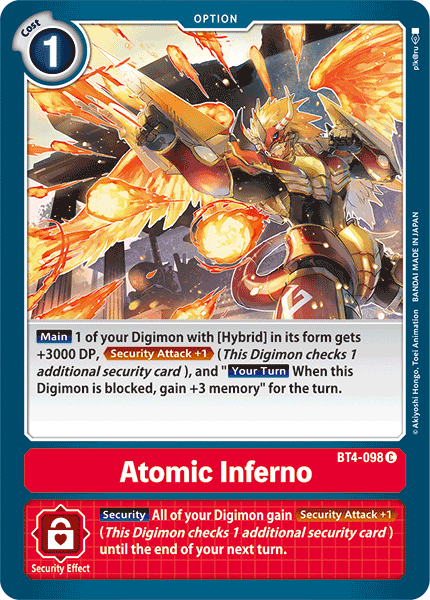 Atomic Inferno [BT4-098] [Great Legend] | Event Horizon Hobbies CA