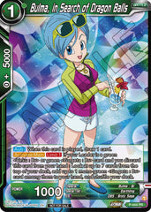 Bulma, In Search of Dragon Balls (Zenkai Series Tournament Pack Vol.2) (P-444) [Tournament Promotion Cards] | Event Horizon Hobbies CA