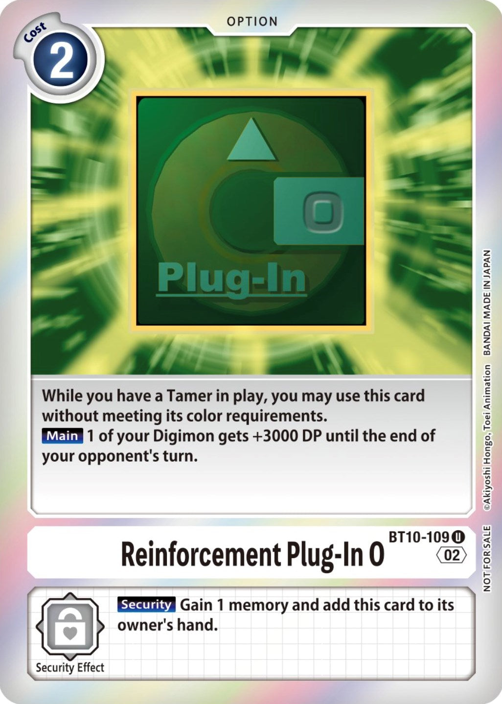 Reinforcement Plug-In 0 [BT10-109] (Event Pack 4) [Xros Encounter Promos] | Event Horizon Hobbies CA