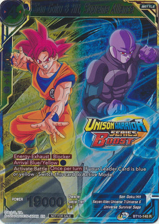 Son Goku & Hit, Supreme Alliance (Event Pack 08) (Alternate Foil) (BT10-145) [Tournament Promotion Cards] | Event Horizon Hobbies CA