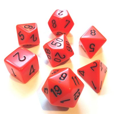 Dice - Chessex - Polyhedral (7pc) - Opaque | Event Horizon Hobbies CA