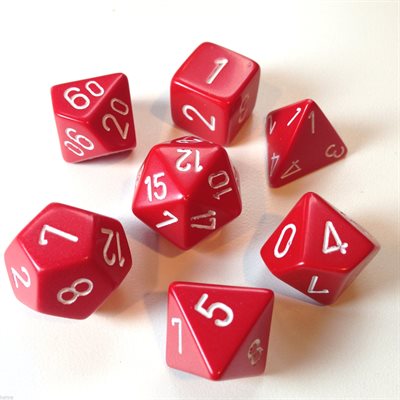 Dice - Chessex - Polyhedral (7pc) - Opaque | Event Horizon Hobbies CA