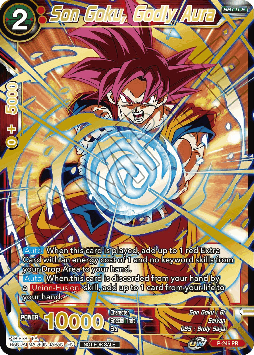 Son Goku, Godly Aura (Alt. Art Card Set 2023 Vol. 1) (P-246) [Tournament Promotion Cards] | Event Horizon Hobbies CA