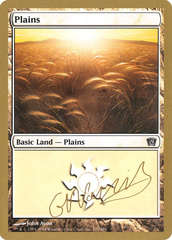 Plains (gn333) (Gabriel Nassif) [World Championship Decks 2004] | Event Horizon Hobbies CA