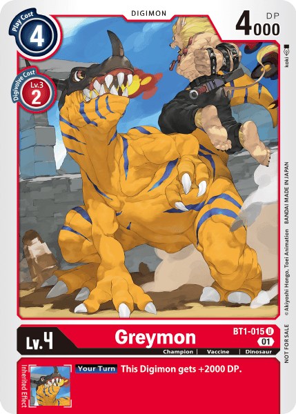 Greymon [BT1-015] (Tamer Party Vol. 3) [Release Special Booster Promos] | Event Horizon Hobbies CA