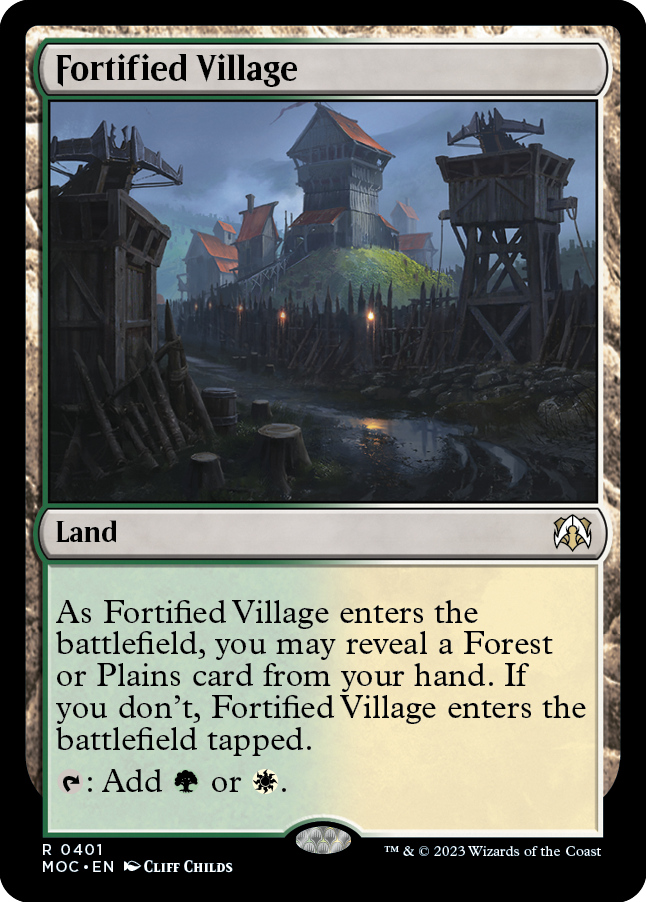 Fortified Village [March of the Machine Commander] | Event Horizon Hobbies CA