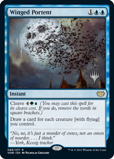 Winged Portent (Promo Pack) [Innistrad: Crimson Vow Promos] | Event Horizon Hobbies CA