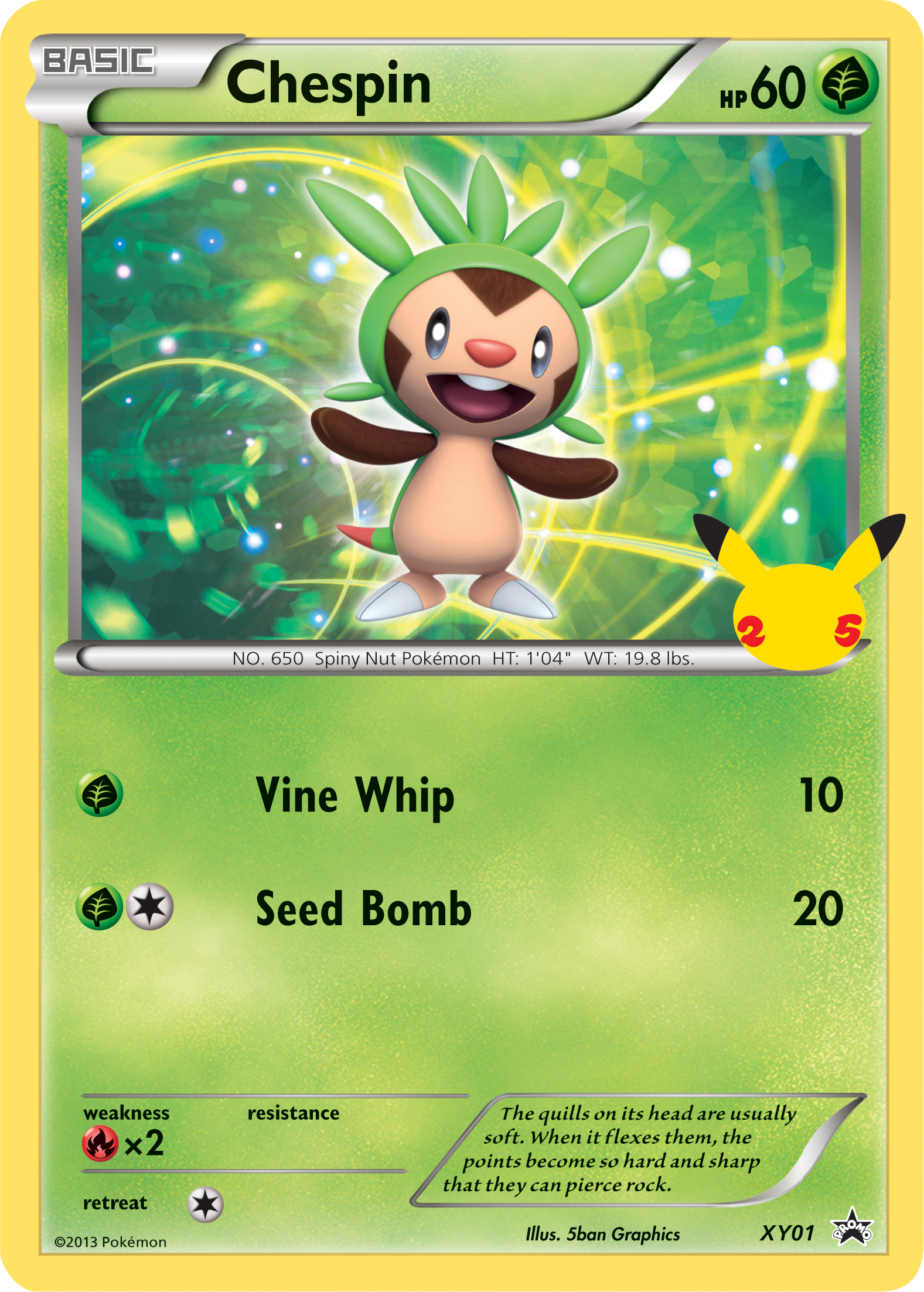 Chespin (XY01) (Jumbo Card) [First Partner Pack] | Event Horizon Hobbies CA