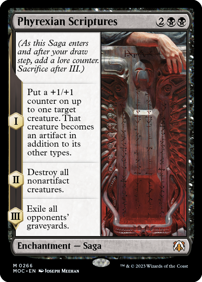 Phyrexian Scriptures [March of the Machine Commander] | Event Horizon Hobbies CA