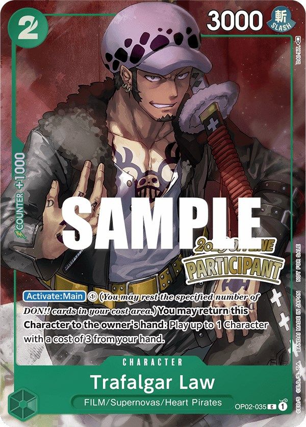 Trafalgar Law (Offline Regional 2023) [Participant] [One Piece Promotion Cards] | Event Horizon Hobbies CA