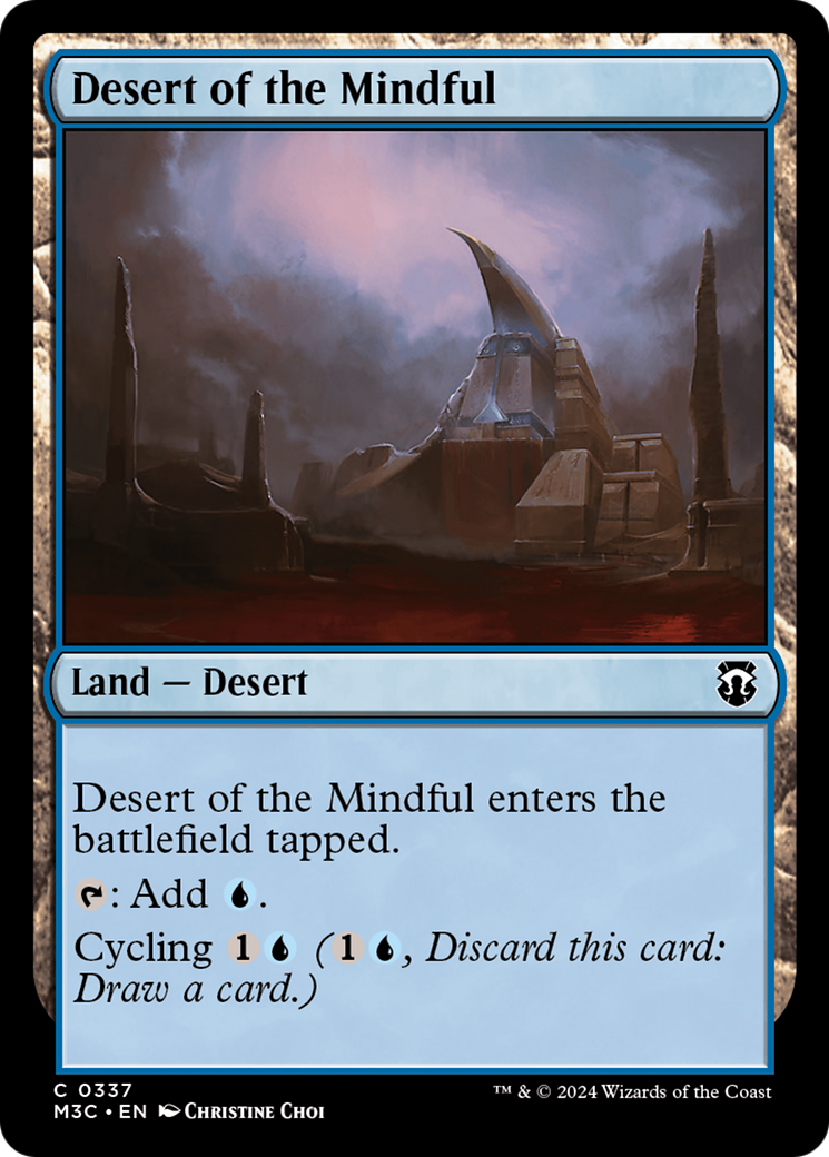 Desert of the Mindful (Ripple Foil) [Modern Horizons 3 Commander] | Event Horizon Hobbies CA