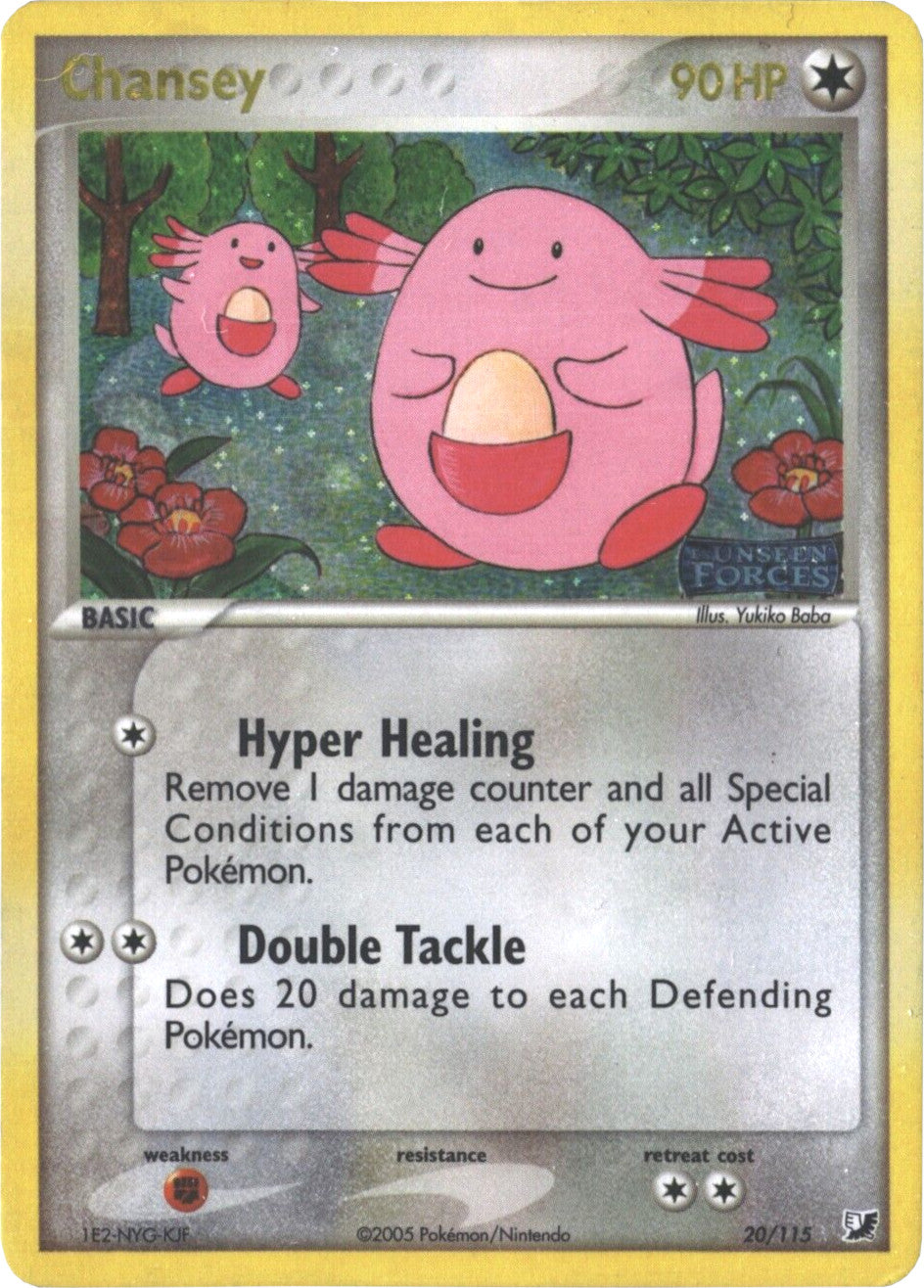 Chansey (20/115) (Stamped) [EX: Unseen Forces] | Event Horizon Hobbies CA