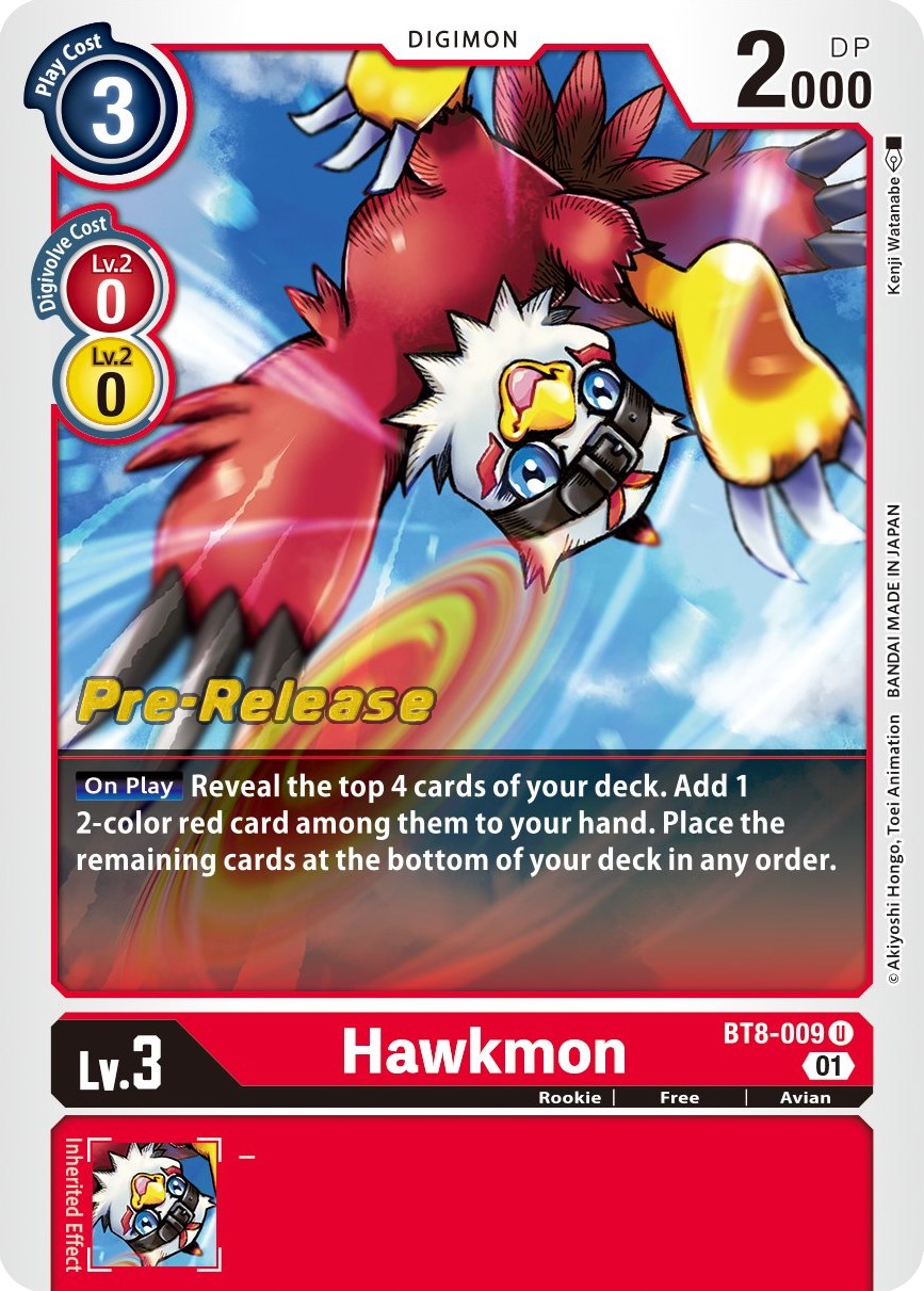 Hawkmon [BT8-009] [New Awakening Pre-Release Cards] | Event Horizon Hobbies CA