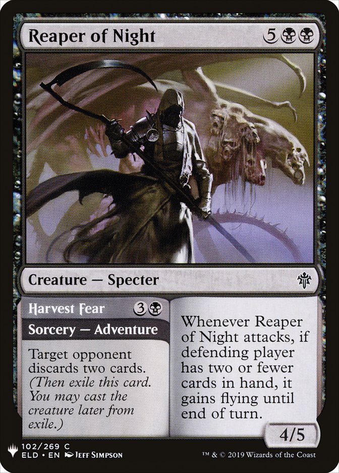 Reaper of Night // Harvest Fear [Mystery Booster] | Event Horizon Hobbies CA