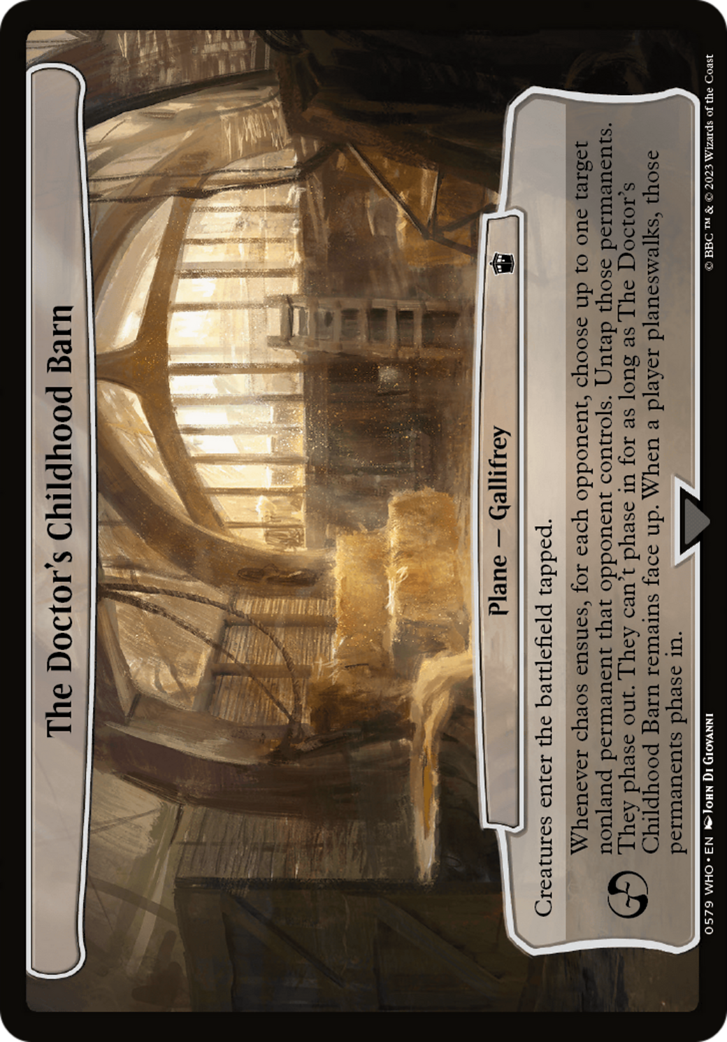 The Doctor's Childhood Barn [Doctor Who] | Event Horizon Hobbies CA