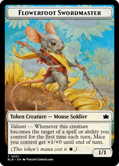 Rabbit // Flowerfoot Swordmaster Double-Sided Token [Bloomburrow Tokens] | Event Horizon Hobbies CA