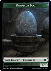 Dinosaur Egg // Dinosaur (0010) Double-Sided Token [The Lost Caverns of Ixalan Tokens] | Event Horizon Hobbies CA