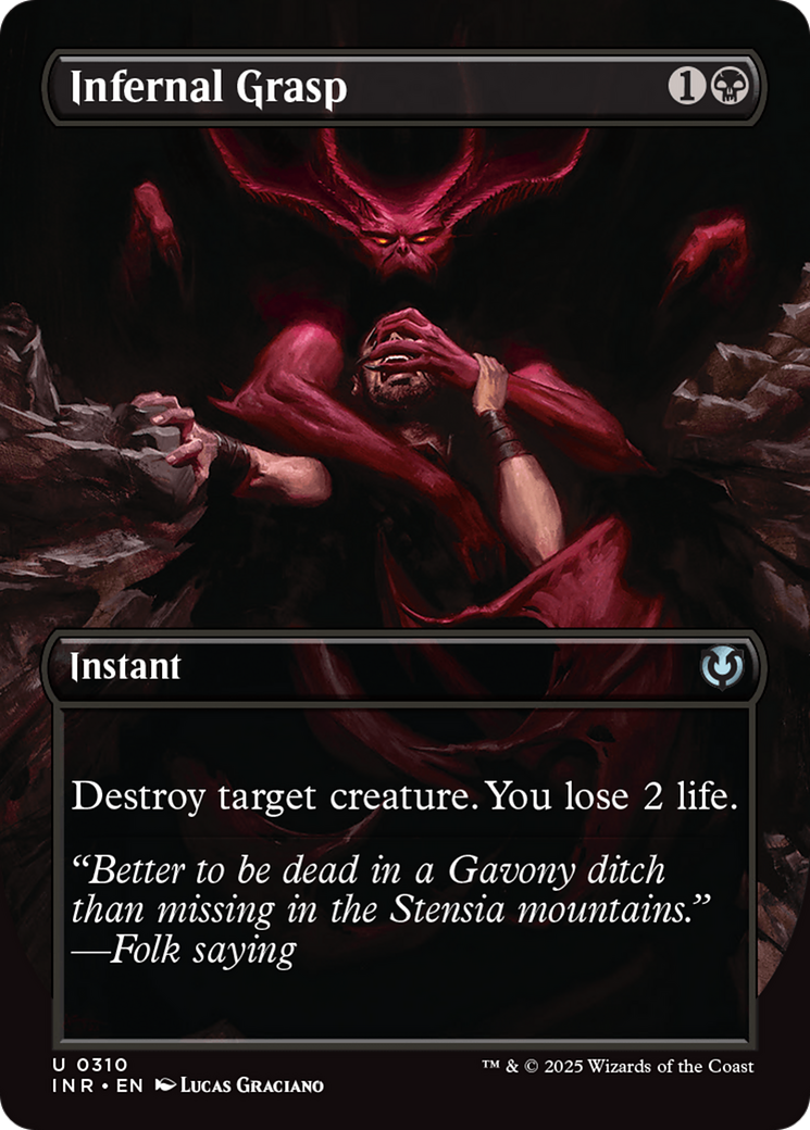 Infernal Grasp (Borderless) [Innistrad Remastered] | Event Horizon Hobbies CA