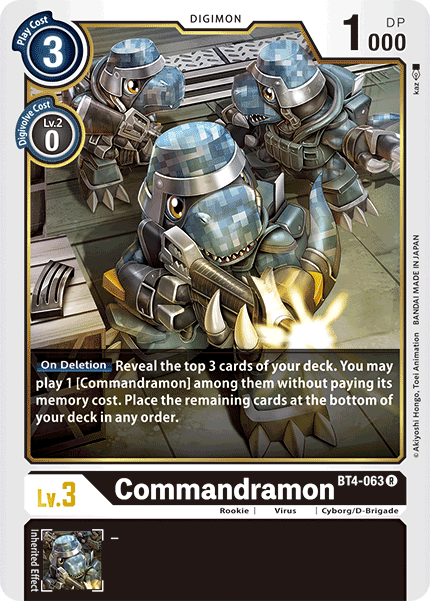 Commandramon [BT4-063] [Great Legend] | Event Horizon Hobbies CA