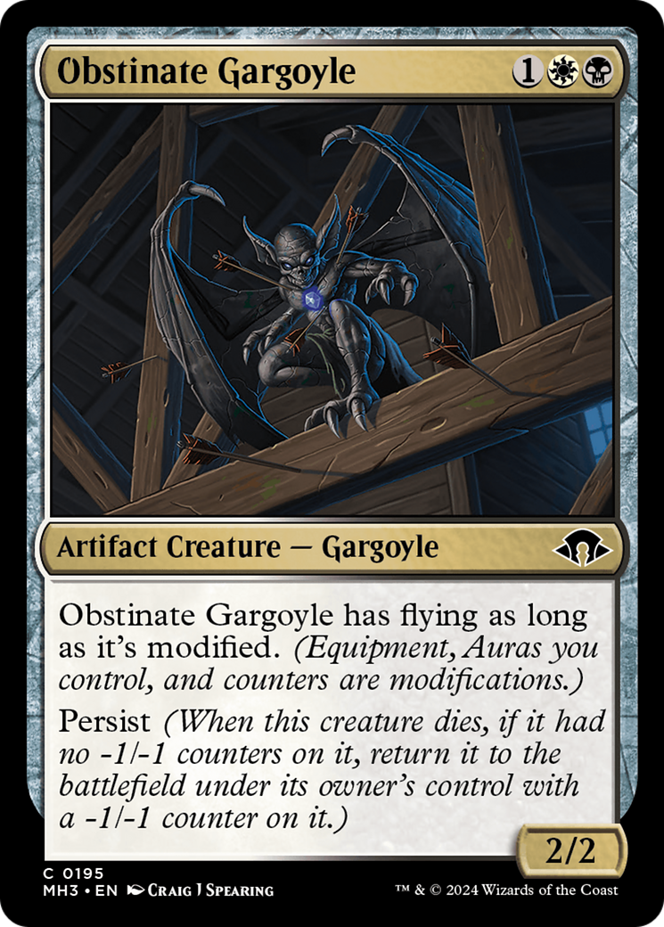 Obstinate Gargoyle [Modern Horizons 3] | Event Horizon Hobbies CA