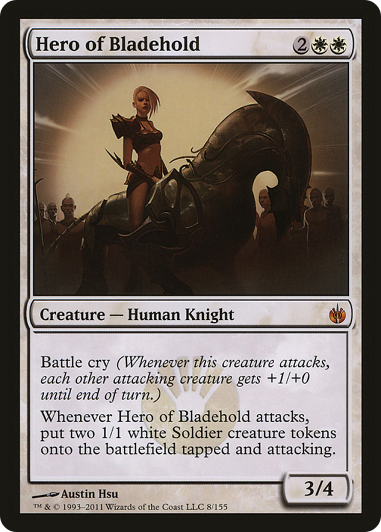 Hero of Bladehold (Mirrodin Besieged) (Oversized) [Oversize Cards] | Event Horizon Hobbies CA