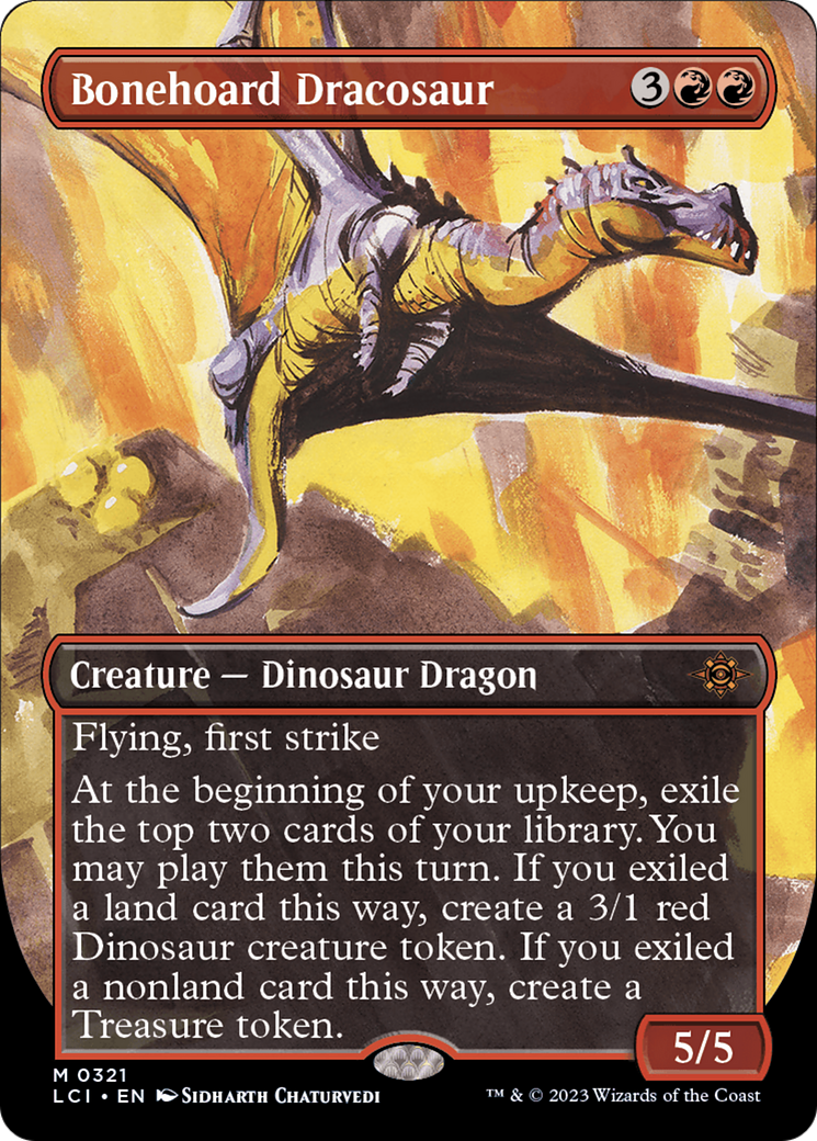 Bonehoard Dracosaur (Borderless) [The Lost Caverns of Ixalan] | Event Horizon Hobbies CA