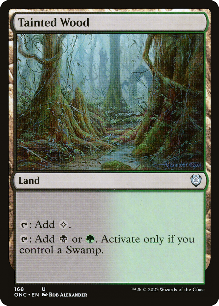 Tainted Wood [Phyrexia: All Will Be One Commander] | Event Horizon Hobbies CA