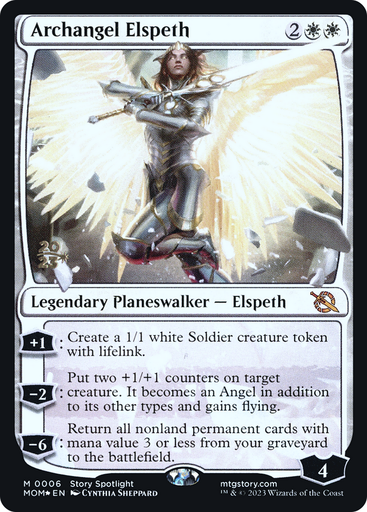 Archangel Elspeth [March of the Machine Prerelease Promos] | Event Horizon Hobbies CA