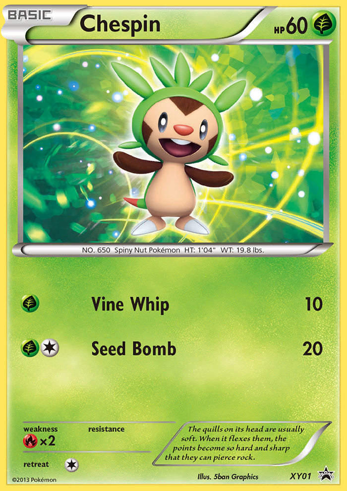 Chespin (XY01) [XY: Black Star Promos] | Event Horizon Hobbies CA