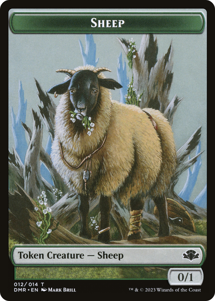 Sheep Token [Dominaria Remastered Tokens] | Event Horizon Hobbies CA